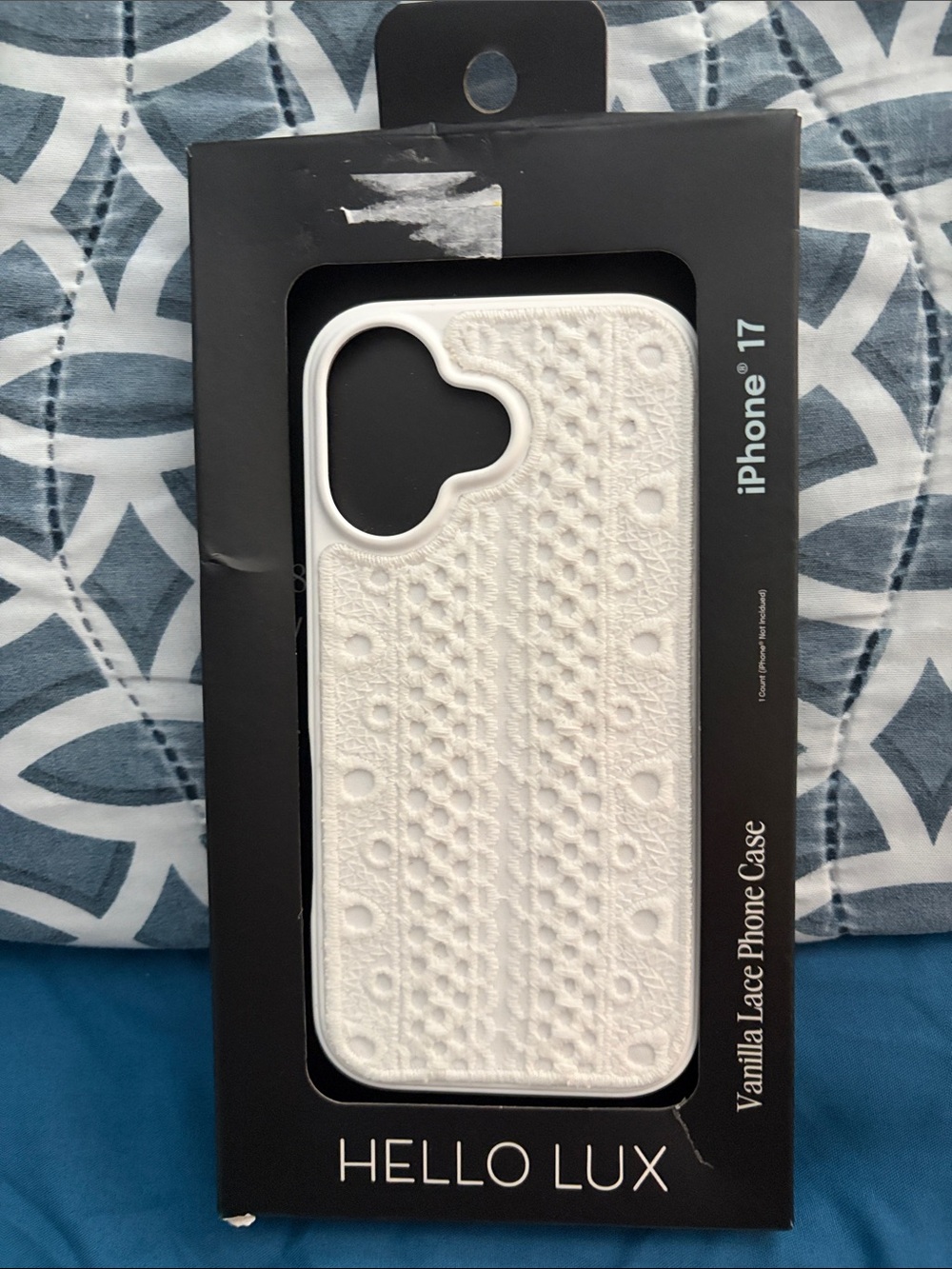 Vanilla Lace iPhone 17 Case - White
